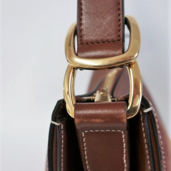 Celine Medium Saddle Bag Brown Leather - Picture 5 of 8